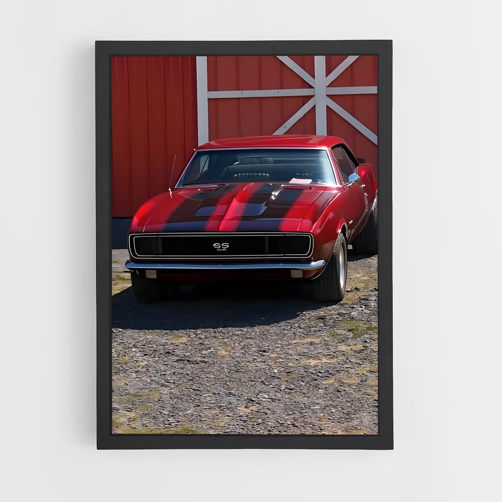 Poster Camaro Rétro – affiche Chevrolet (vue 2)